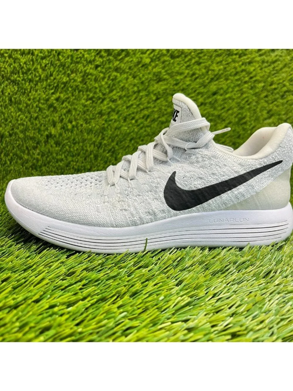 Nike Lunarepic Low Flyknit 2 Womens Size 6.5 Gray Running Walking Shoes Sneakers